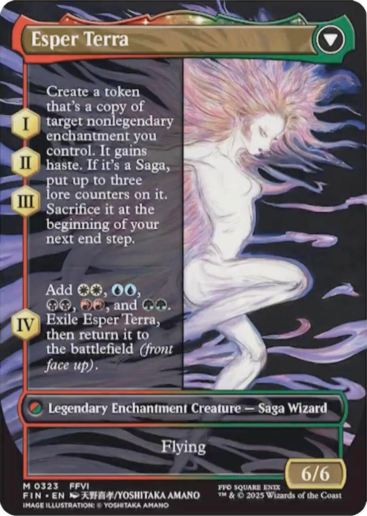 esper origins final fantasy mtg Terra, Magical Adept // Esper Terra (Borderless) [FINAL FANTASY]