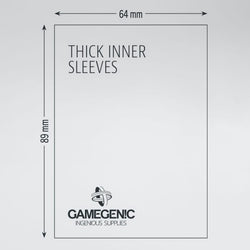 Gamegenic Thick Inner Sleeves  - (64mm x 89mm) (50 Sleeves Per Pack)