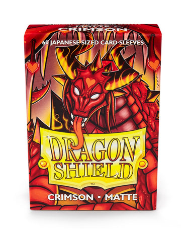 Sleeves - Dragon Shield Japanese- Box 60 - Crimson MATTE