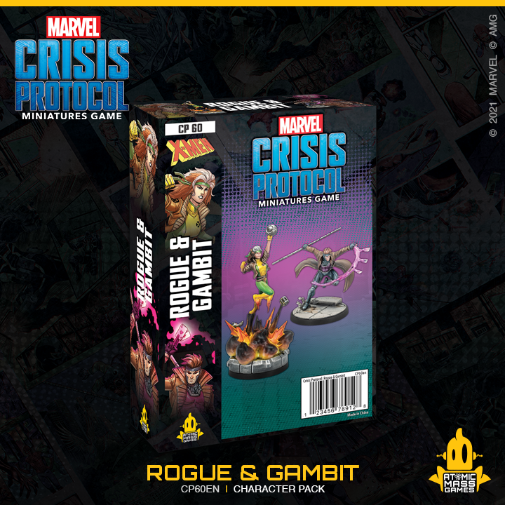 Marvel Crisis Protocol Miniatures Game Rogue and Gambit Character Pack