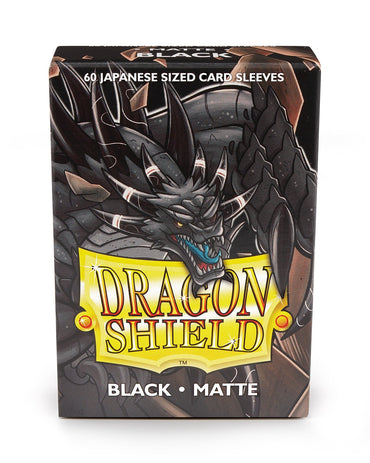 Sleeves - Dragon Shield Japanese- Box 60 - Black MATTE