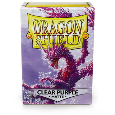 Sleeves - Dragon Shield - Box 100 - Clear Purple MATTE