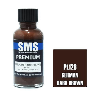 PL0126 PREMIUM Acrylic Lacquer GERMAN DARK BROWN RAL8017 30ML