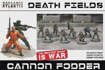 Cannon Fodder- 30x 28mm Sci-fi Infantry - Death Fields - Wargames Atlanic