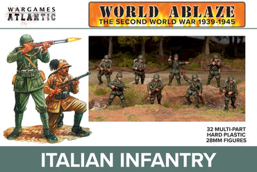 Italian Infantry (1939-1945) - 32x WWII 28mm Infantry - Wargames Atlanic