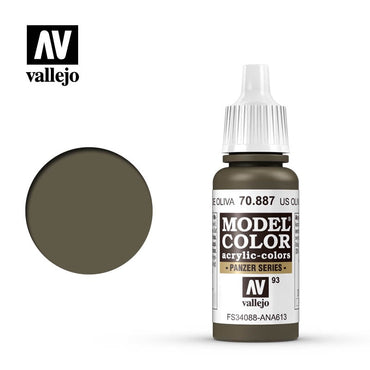 Vallejo Model Colour 70889 USA Olive Drab 17 ml (91)