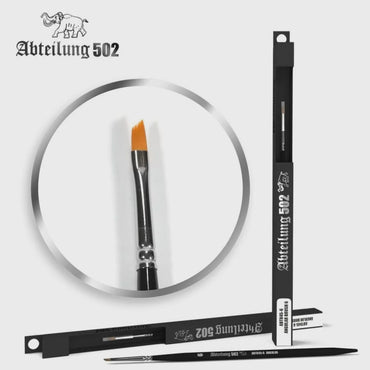 AK Interactive Abteilung 502 Deluxe Brushes - Angular Brush 6