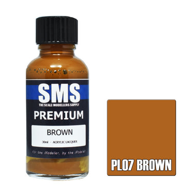 PL07 Premium Acrylic Lacquer BROWN 30ml