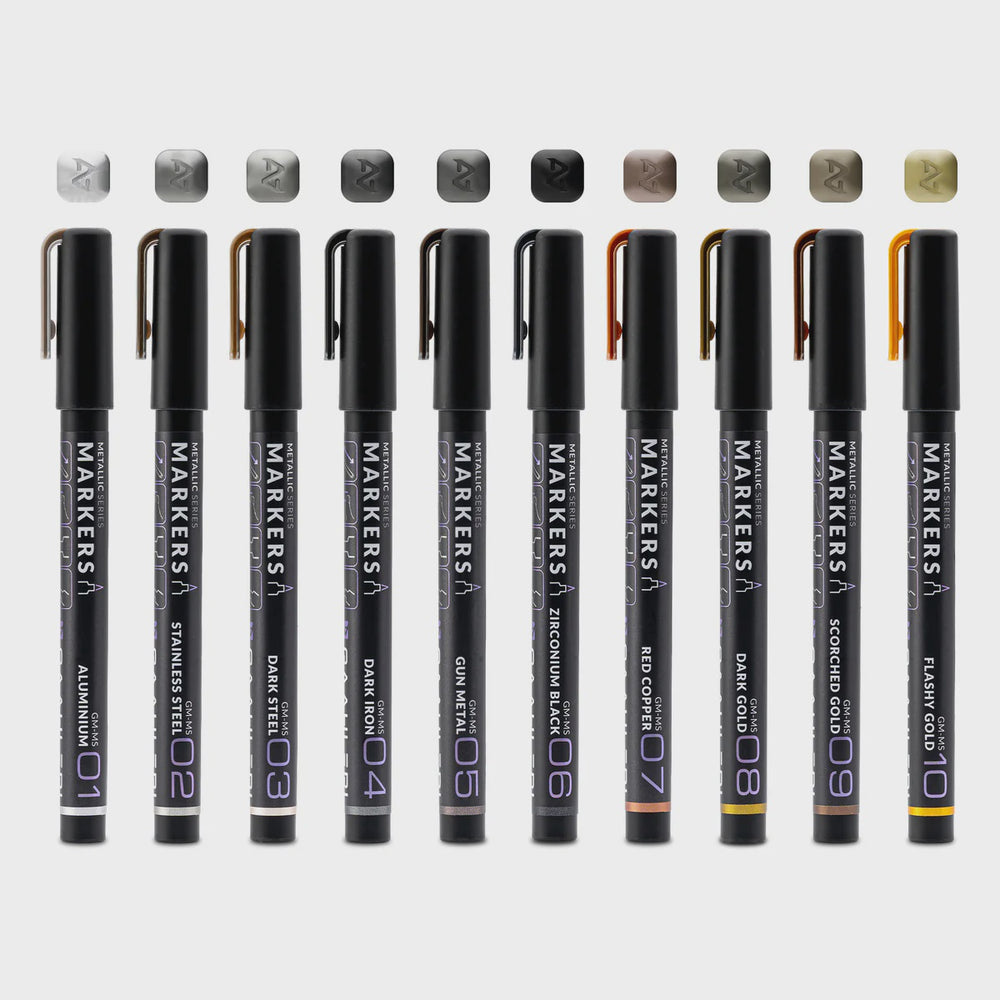 Gaahleri Water Based Acrylic Ink Metallic Series Markers