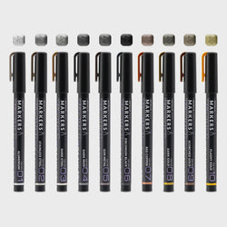 Gaahleri Water Based Acrylic Ink Metallic Series Markers
