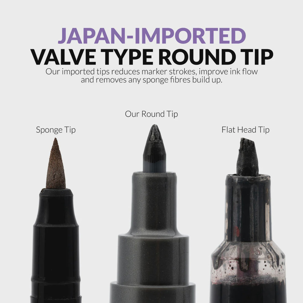 Gaahleri Water Based Acrylic Ink Metallic Series Markers