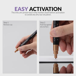 Gaahleri Water Based Acrylic Ink Metallic Series Markers