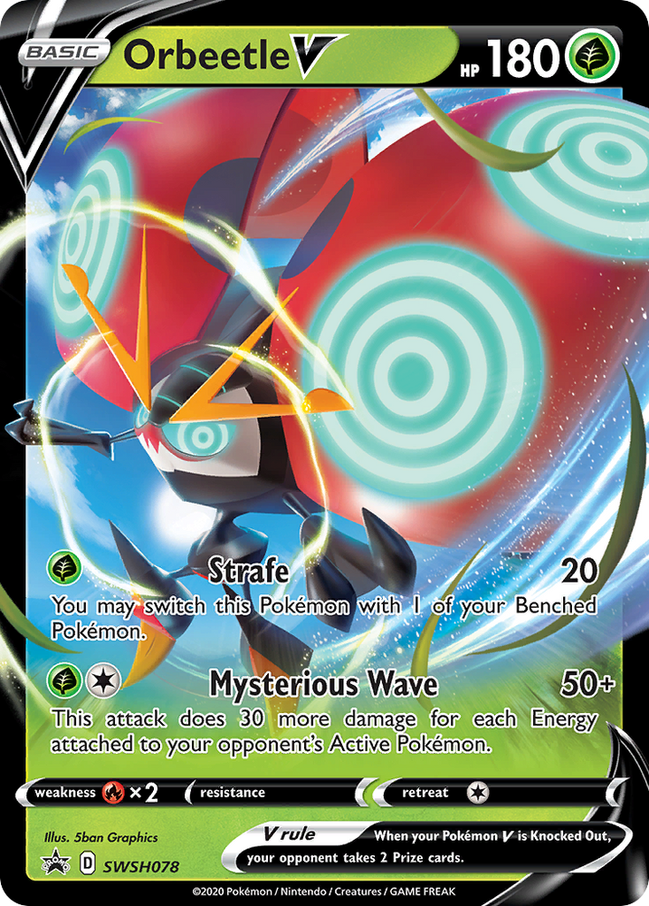 Orbeetle V (SWSH078) (Jumbo Card) [Sword & Shield: Black Star Promos]