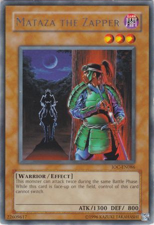 yugioh card that switches attack and defense Mataza the Zapper [IOC-EN086] Rare