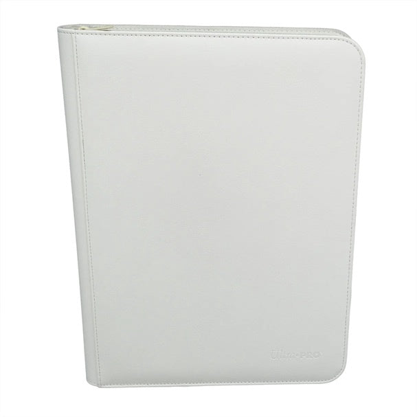 ULTRA PRO Binder - Vivid 9-Pocket Zippered Pro Binder - White