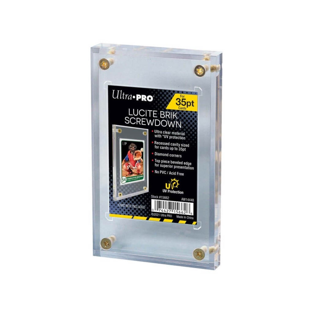 ULTRA PRO Card Holder - Lucite Brik UV 35pt Screwdown