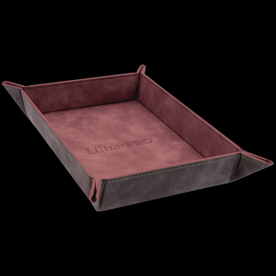 ULTRA PRO Gaming Accessories - Foldable Dice Rolling Trays- Ruby Suede