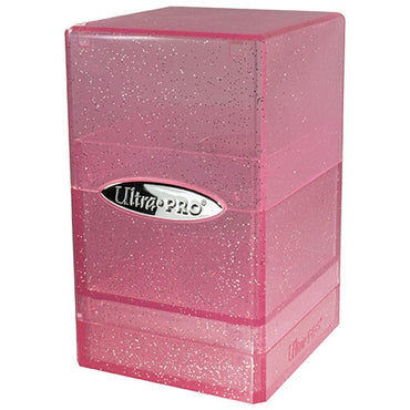 ULTRA PRO DECK BOX SATIN CUBE Glitter- Pink