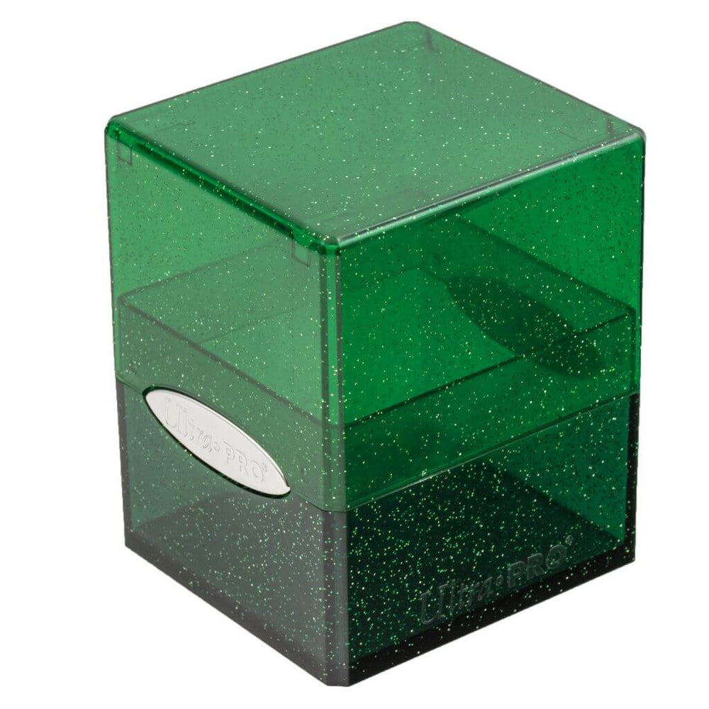 ULTRA PRO Deck Box Satin Cube Glitter- Green
