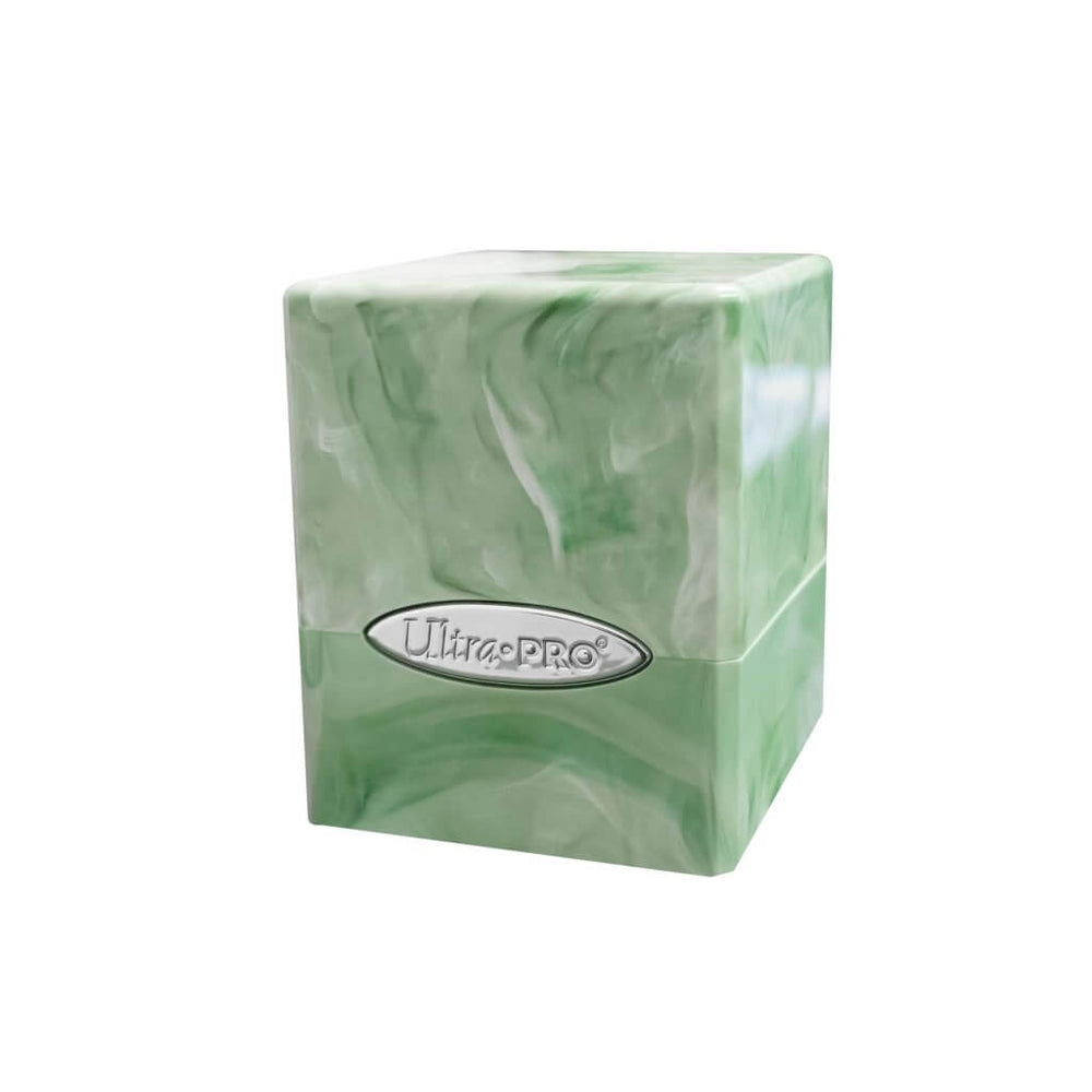 ULTRA PRO Marble Satin Cube Deck Box Light Green / White
