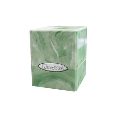 ULTRA PRO Marble Satin Cube Deck Box Light Green / White
