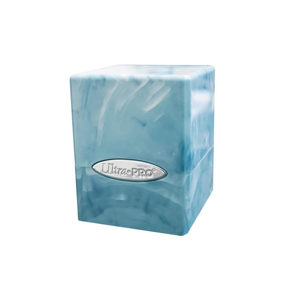 ULTRA PRO Marble Satin Cube Deck Box Light Blue / White