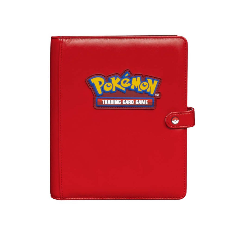 ULTRA PRO Pokémon Premium Red Snap Binder - 4 Pocket