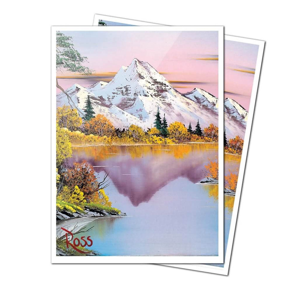 ULTRA PRO Bob Ross Collection Mighty Mountain Lake Apex Deck Protector Sleeves
