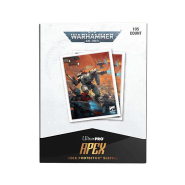 ULTRA PRO Warhammer 40000: Codex Aligned 105ct Apex Deck Protector Sleeves - Táu Empire