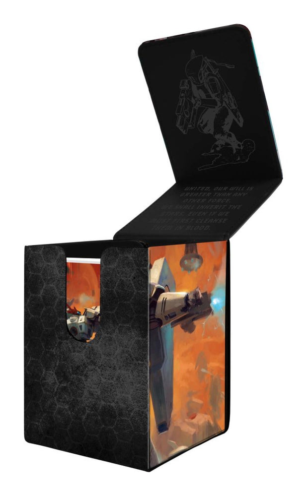 ULTRA PRO Warhammer 40000: Codex Aligned Alcove Flip Deck Box - Táu Empire