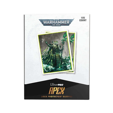 ULTRA PRO Warhammer 40000: Codex Aligned 105ct Apex Deck Protector Sleeves - Necrons