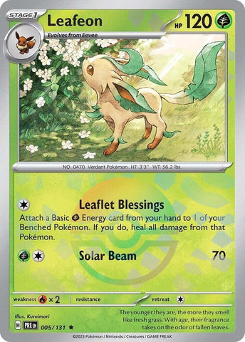 Leafeon (005/131) (Poke Ball Pattern) [Scarlet & Violet: Prismatic Evolutions]