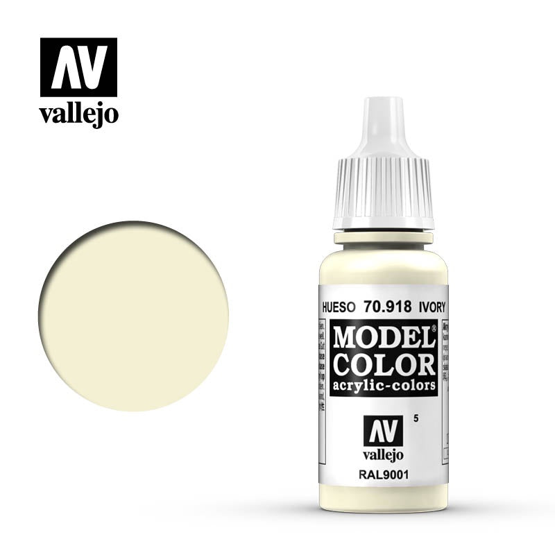 Vallejo Model Color: #004 - Ivory - 18 ml Matt Acrylic Paint