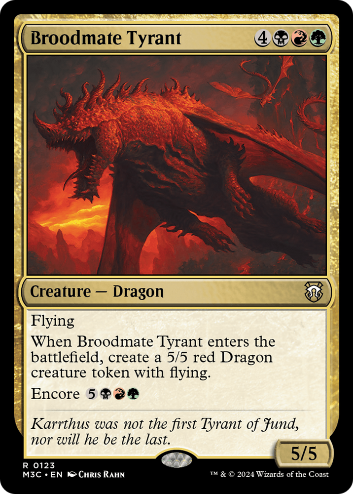 Broodmate Tyrant (Extended Art) [Modern Horizons 3 Commander]