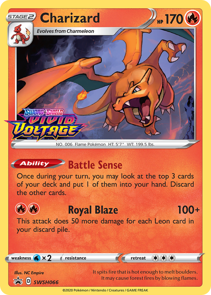 Charizard (SWSH066) (Prerelease Promo) [Sword & Shield: Black Star Promos]