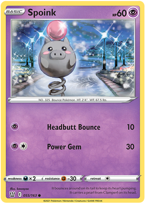 Spoink (055/163) [Sword & Shield: Battle Styles]