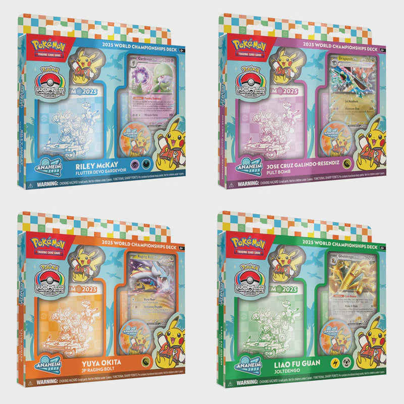 025 Pokemon TCG World Championships Deck - Set of 4
