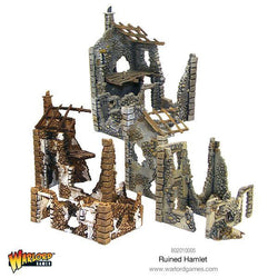 Warlord Games - Ruined Hamlet - 3 x Buildings