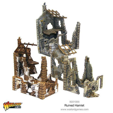 Warlord Games - Ruined Hamlet - 3 x Buildings
