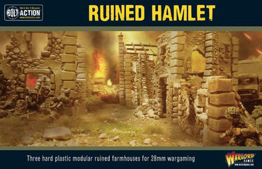 Warlord Games - Ruined Hamlet - 3 x Buildings