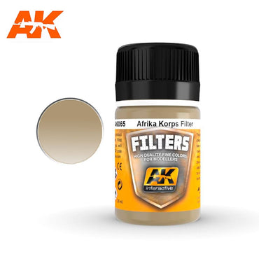 AK Interactive Weathering: Light Brown for Desert Yellow (Afrika Korps Filter) 35ml Enamel Paint