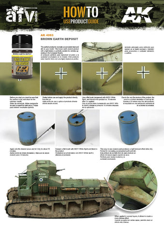 AK Interactive - Weathering Products - Brown Earth Deposit 35ml