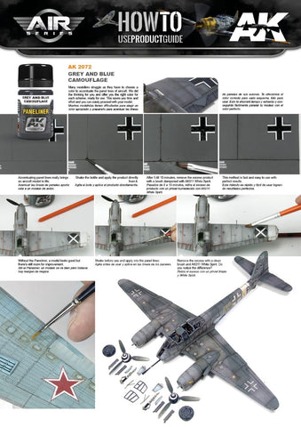 AK Interactive - Weathering Products - Paneliner for Grey and Blue Camouflage 35ml