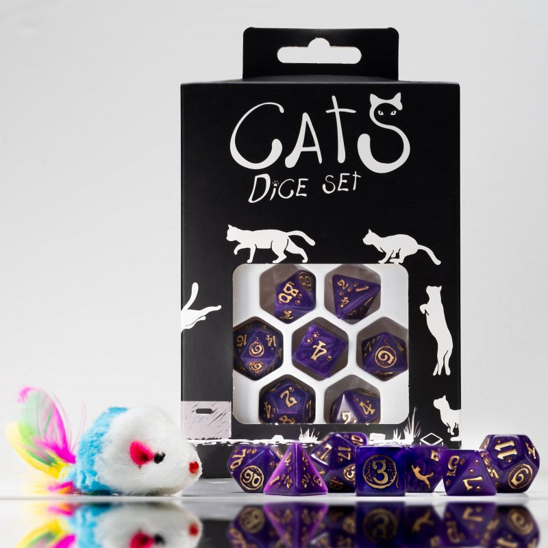 Q Workshop Cats Dice Set - Purrito Dice Set 7