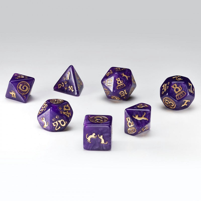 Q Workshop Cats Dice Set - Purrito Dice Set 7