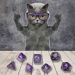 Q Workshop Cats Dice Set - Purrito Dice Set 7