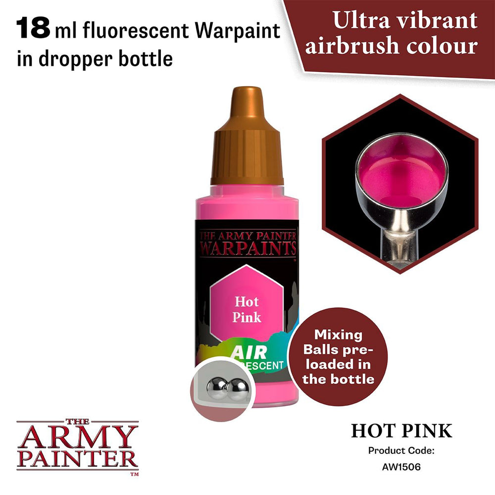 Army Painter - Metallics - Air Hot Pink Fluo Acrylic Paint 18ml