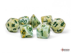 Chessex Marble Mega-hedral Green/dark green 7-Die Set