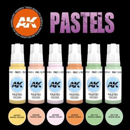 AK Interactive - 3 Gen Sets - Pastels Colors