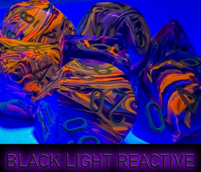 Chessex Festive Mega-hedral 7-Die Set Mosaic/yellow